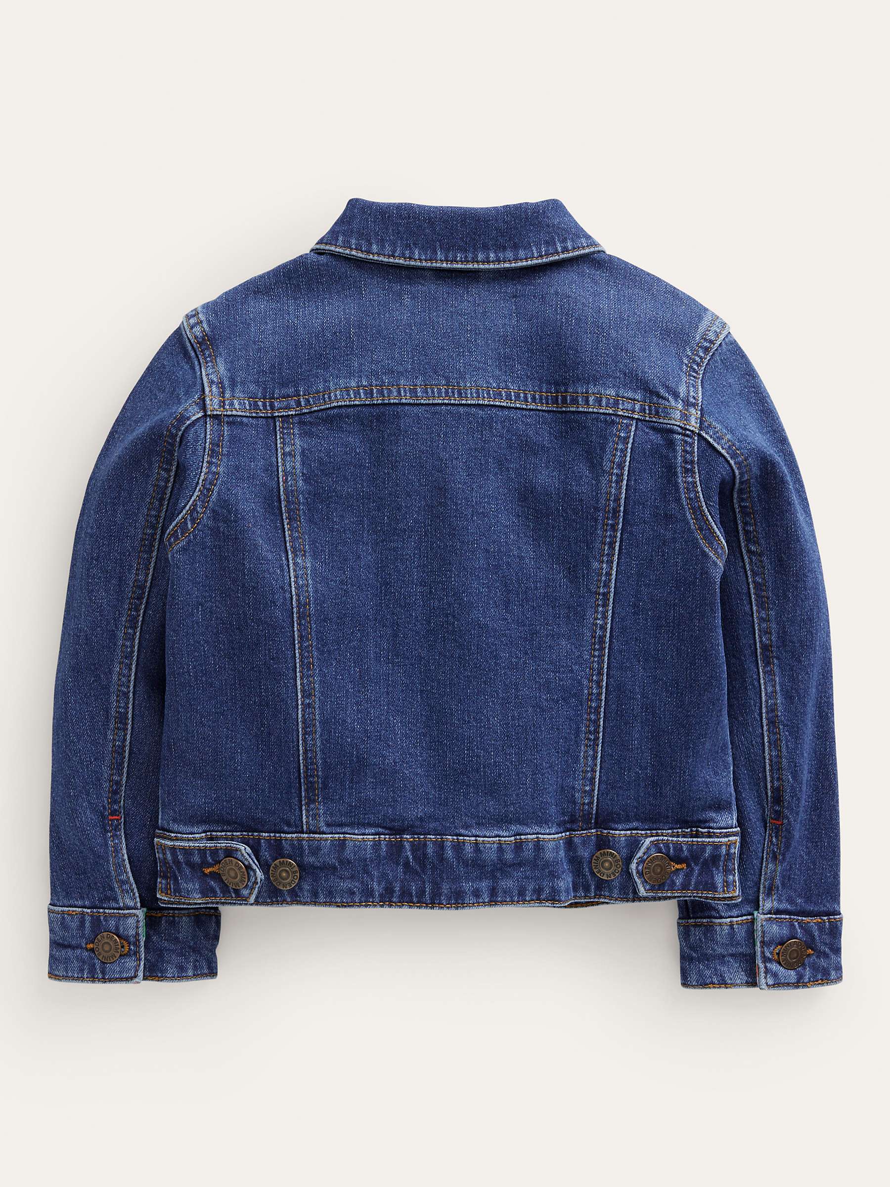 Buy Mini Boden Kids' Everyday Denim Jacket, Mid Vintage Online at johnlewis.com