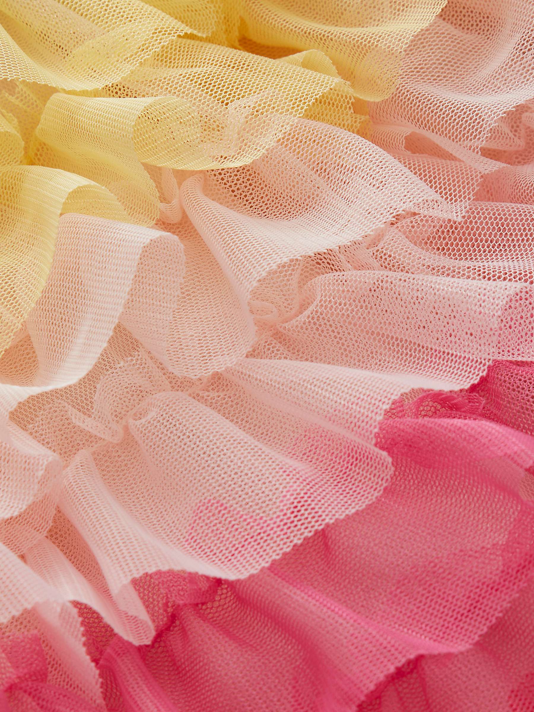 Buy Mini Boden Kids' Rainbow Tulle Ruffle Skirt, Multi Online at johnlewis.com