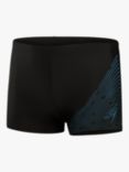 Speedo Medley 7cm Swim Shorts, Black/Dark Teal