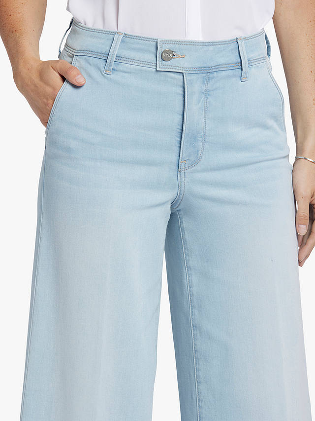 NYDJ Mona High Rise Wide Leg Ankle Jeans, Oceanfront