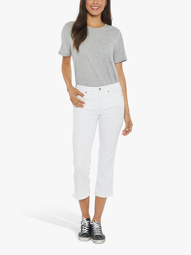 NYDJ Chloe Capri Cropped Jeans, Optic White
