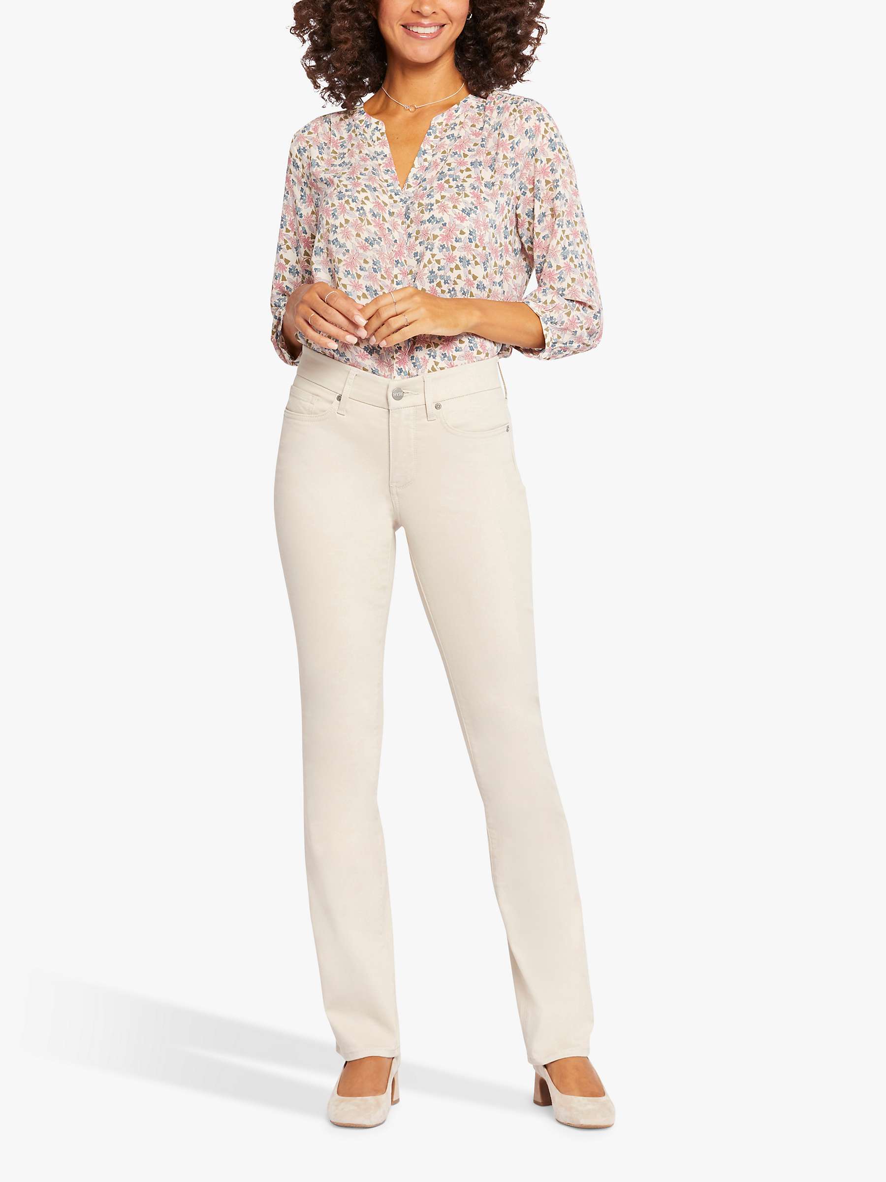 Buy NYDJ Waist-Match Marilyn Straight Jeans Online at johnlewis.com