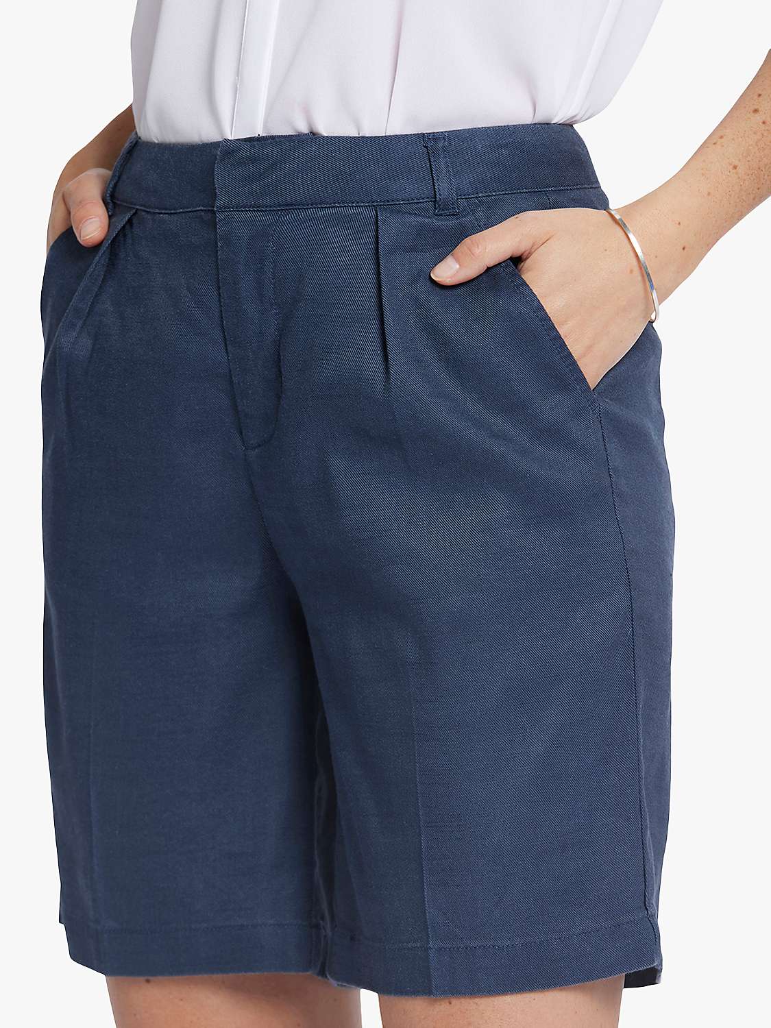 Buy NYDJ Relaxed Stretch Linen Blend Shorts Online at johnlewis.com