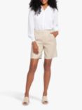 NYDJ Relaxed Stretch Linen Blend Shorts, Feather