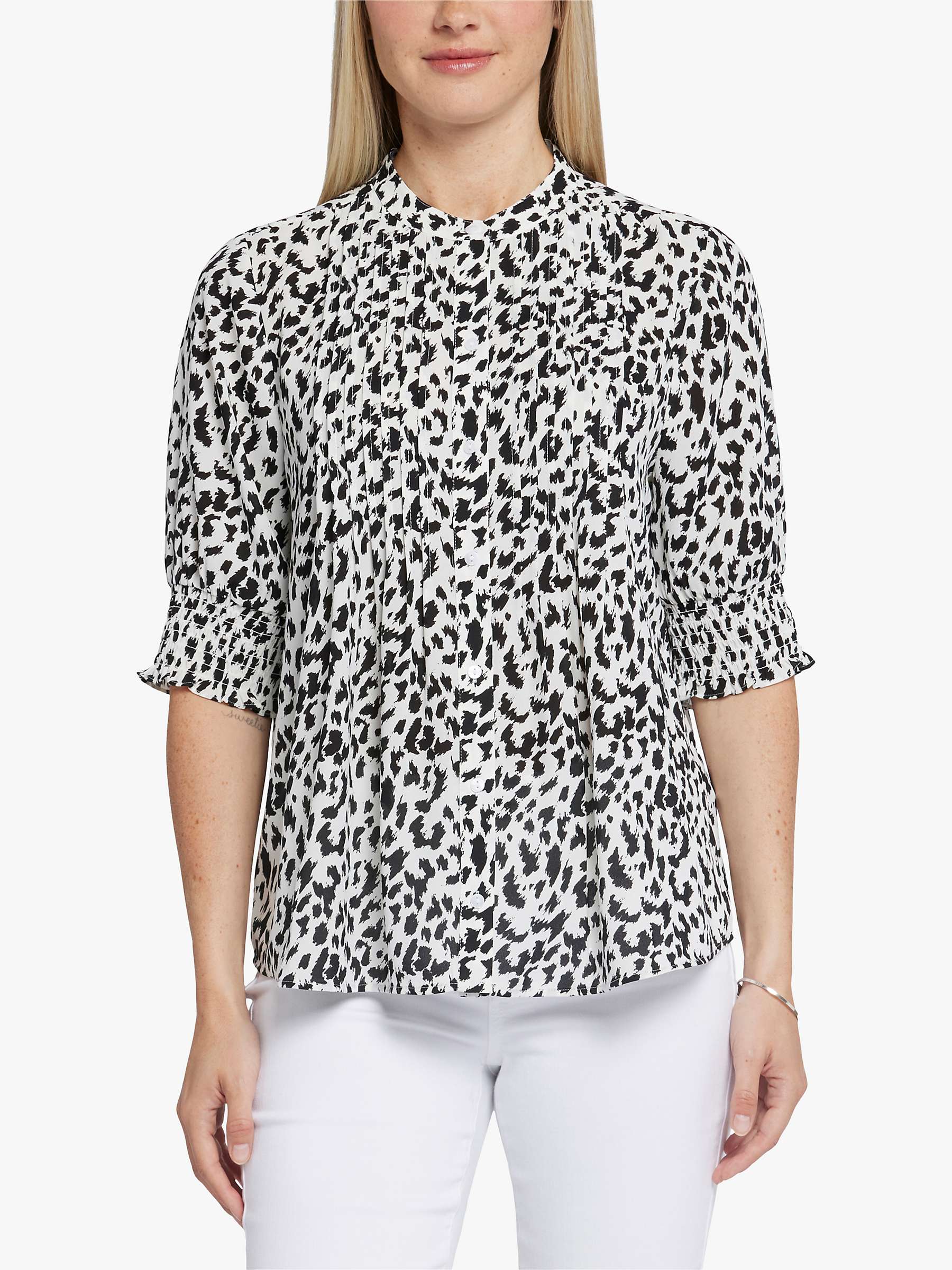 Buy NYDJ Pleated Short Sleeved Blouse. Gato Online at johnlewis.com