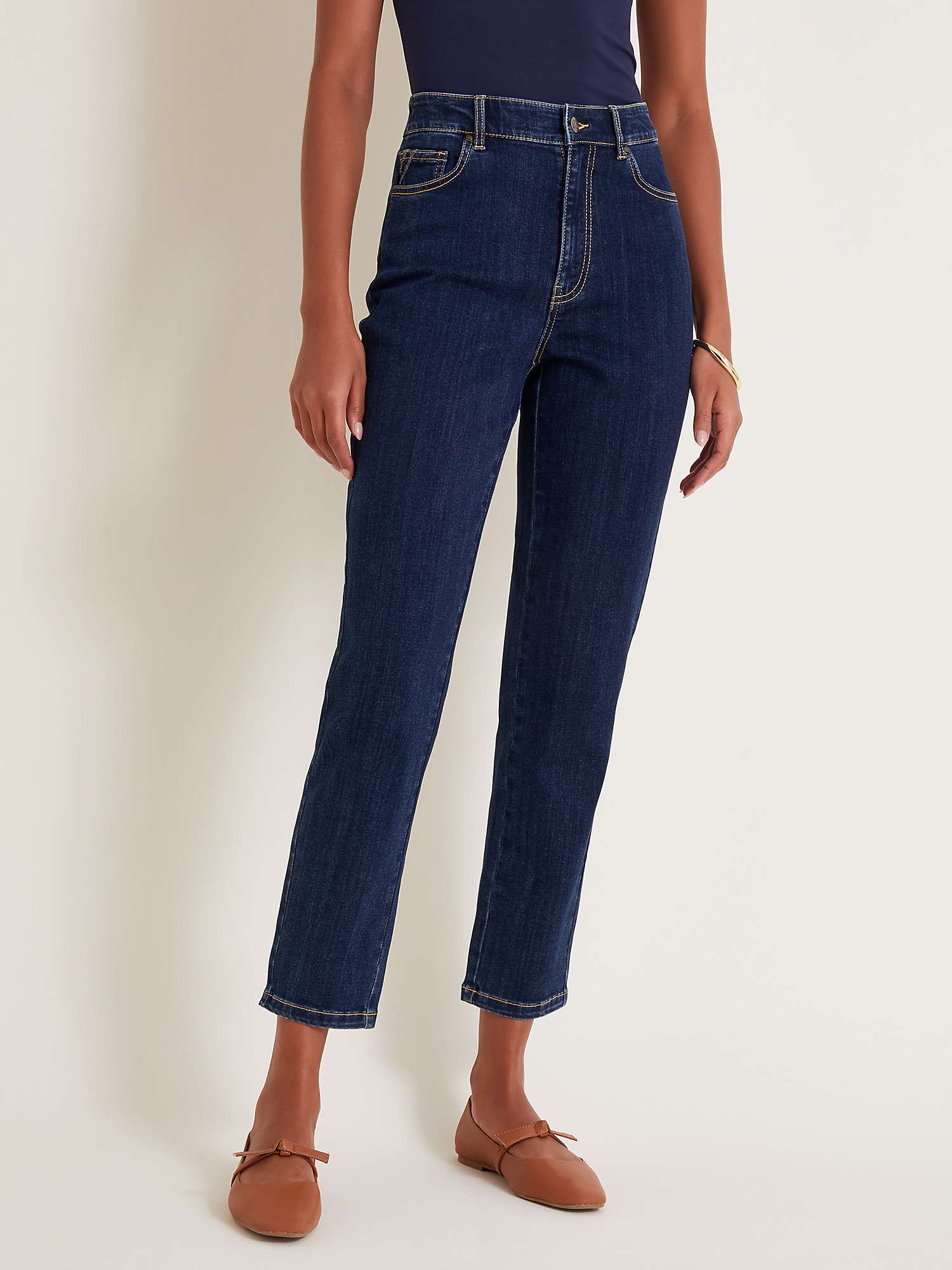 Buy Monsoon Vera Slim Leg Jeans, Denim Blue Online at johnlewis.com