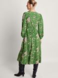 Monsoon Kira Wrap Midi Dress, Green