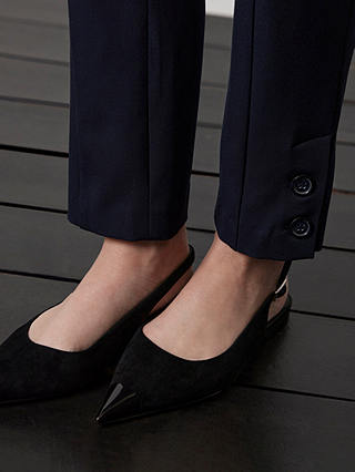 Mint Velvet Slim Leg Tailored Trousers, Navy