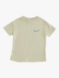 Claude & Co Baby Organic Cotton Milking It Wave T-Shirt, Cream