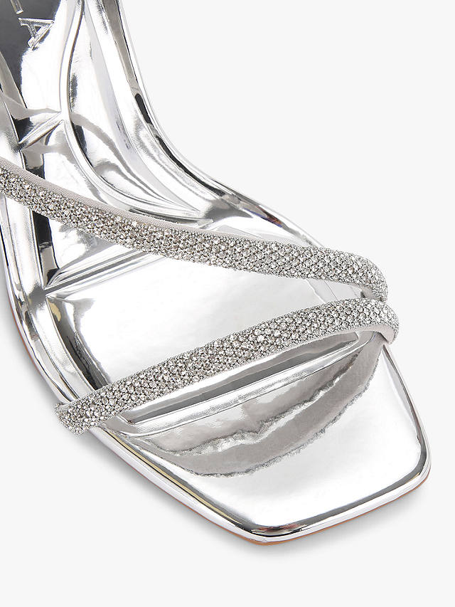Carvela Paparazzi Diamante Embellished Sandals, Silver