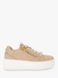 KG Kurt Geiger Leslie Side Zip Flatform Trainers, Camel