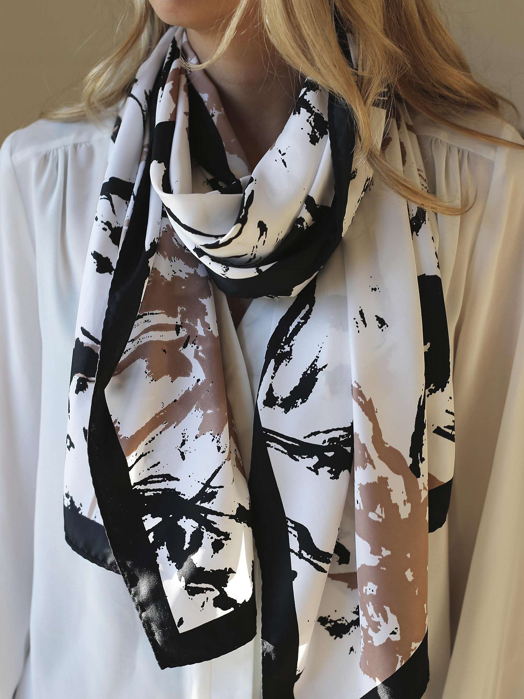 Buy Tutti & Co Virtue Scarf, Black/Stone/Pink Online at johnlewis.com