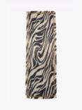 Tutti & Co Adorn Zebra Print Scarf, Stone/Black/Gold