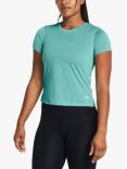 Under Armour Streaker Short Sleeve Gym Top, Turquoise/Reflective