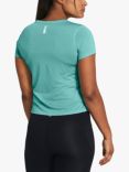 Under Armour Streaker Short Sleeve Gym Top, Turquoise/Reflective