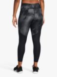 Under Armour Super Light HeatGear® Printed Gym Leggings, Black/Reflective