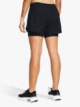 Under Armour Fly B 2 in 1 Shorts, Black/Reflective