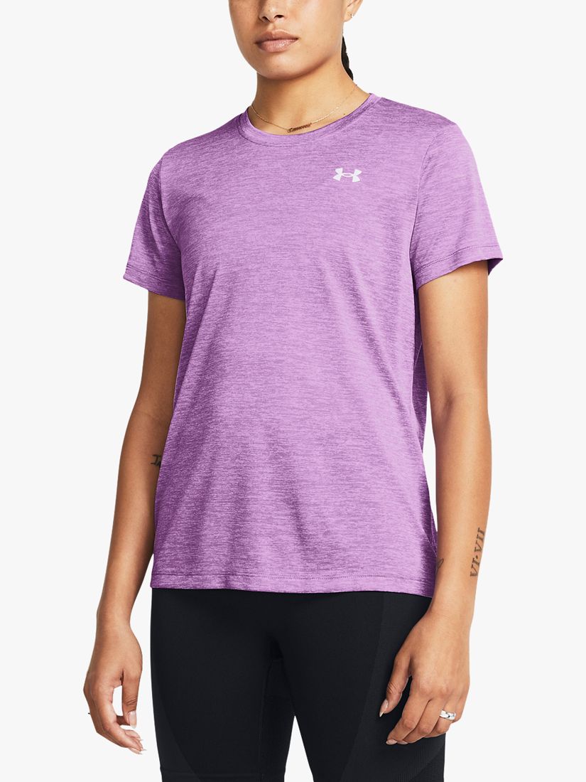 Under Armour Women's Tech Twist T-shirt, Purple, M