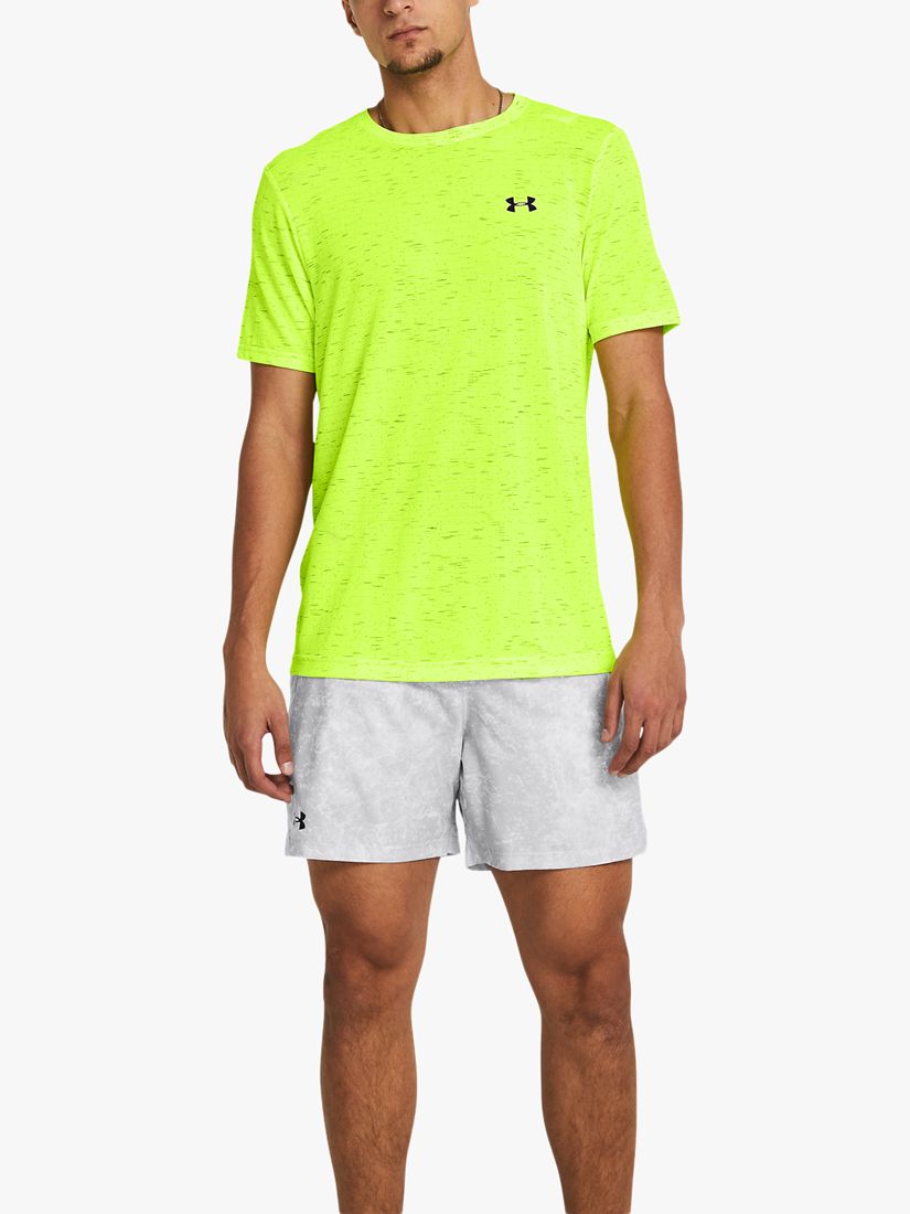 Under Armour Seamless Short Sleeve Gym Top, Yellow, S