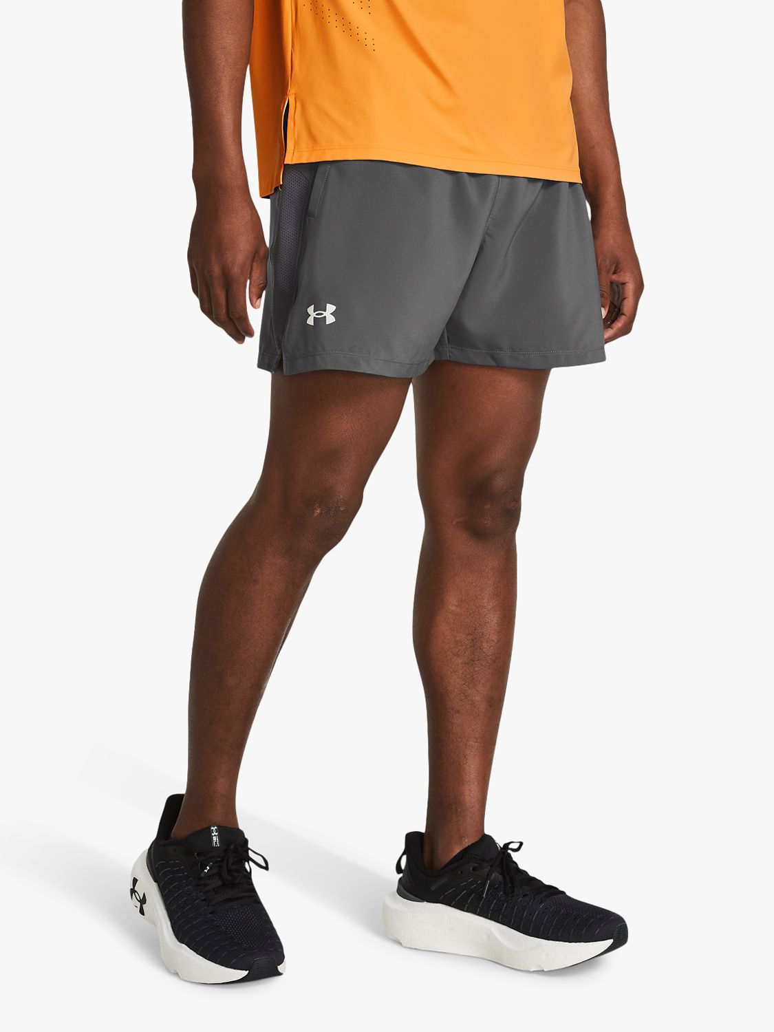 Under Armour Launch Running Shorts, Rock/Reflective, S