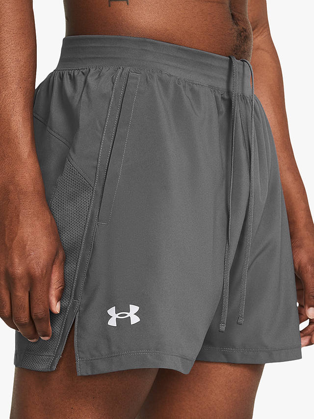 Under Armour Launch Running Shorts, Rock/Reflective