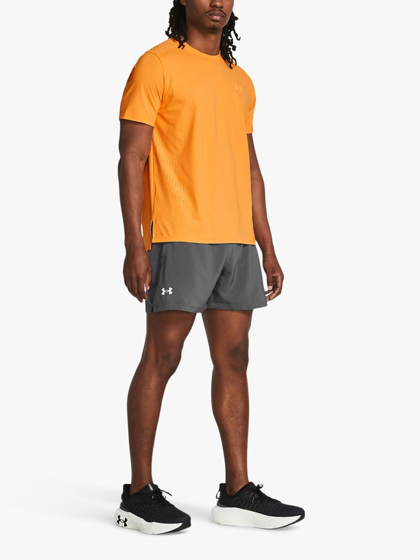 Under Armour Launch Running Shorts, Rock/Reflective, S