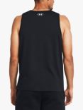 Under Armour Cotton Blend Sport Tank Top, Black/White