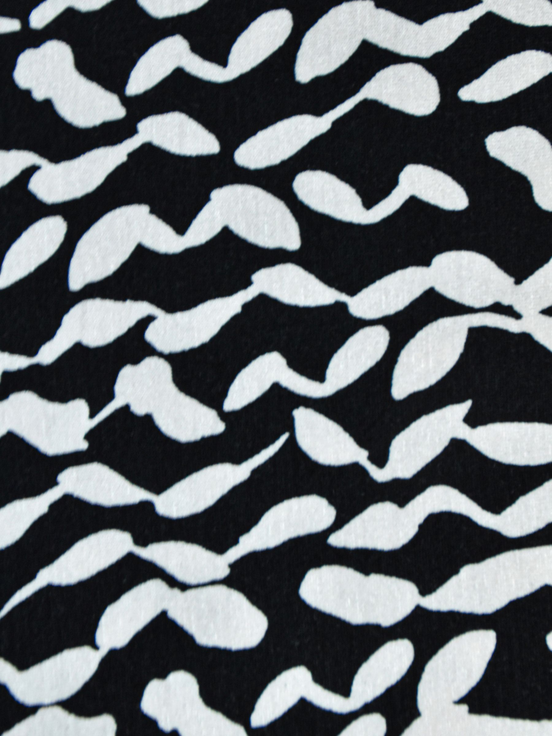 Buy Live Unlimited Curve Mono Jersey Short Sleeve Midi Dress, Black Online at johnlewis.com