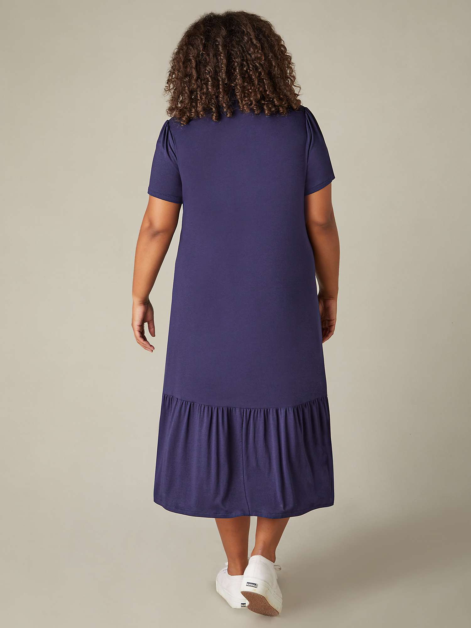 Buy Live Unlimited Curve Jersey Shirt Midaxi Dress, Blue Online at johnlewis.com