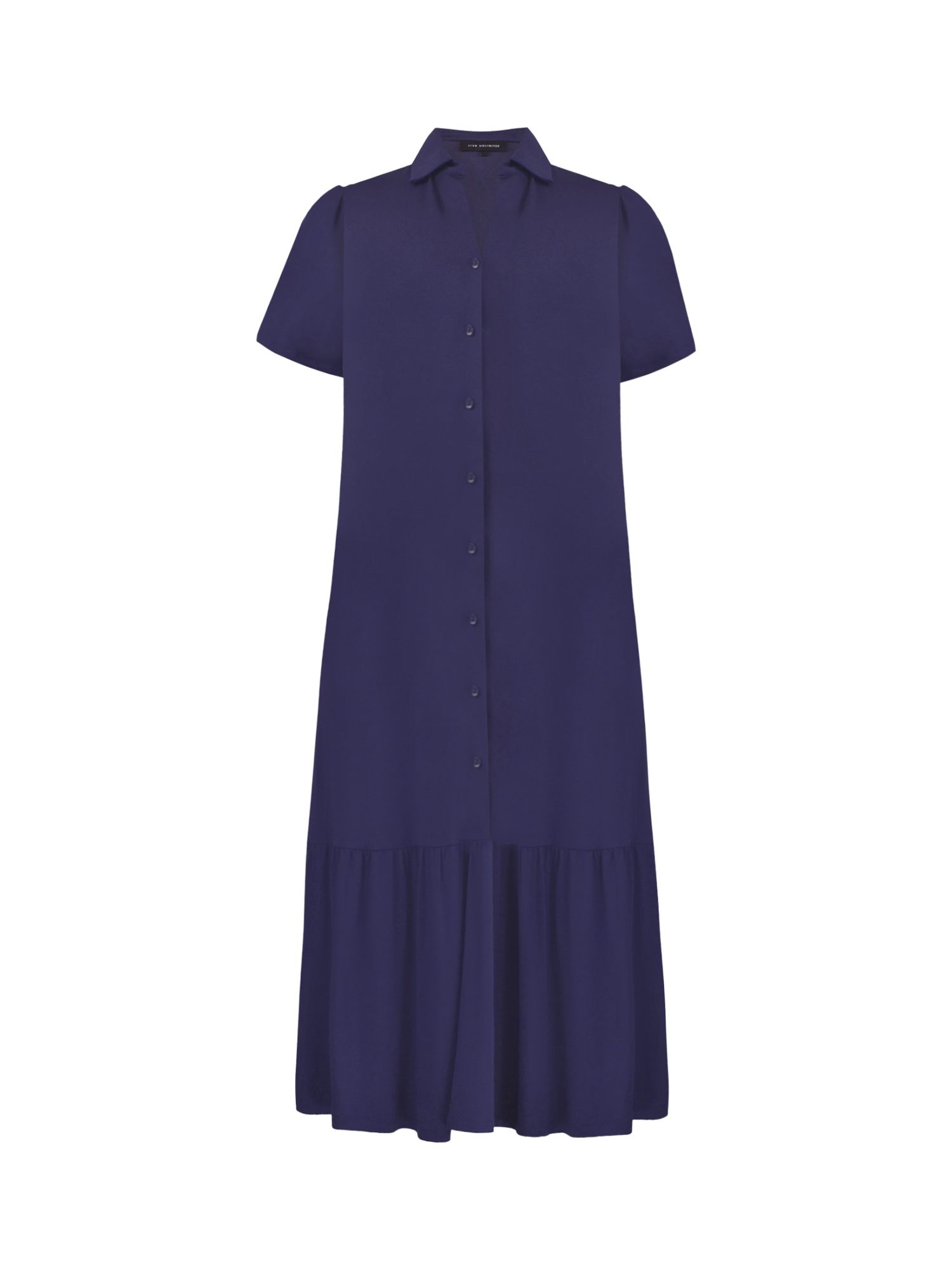 Live Unlimited Curve Jersey Shirt Midaxi Dress, Blue, 26