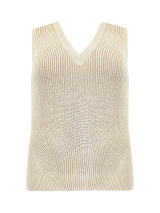 Live Unlimited Curve Knitted Vest, Beige