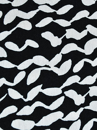 Live Unlimited Curve Monochrome Print Jersey Midi Skirt, Black/White
