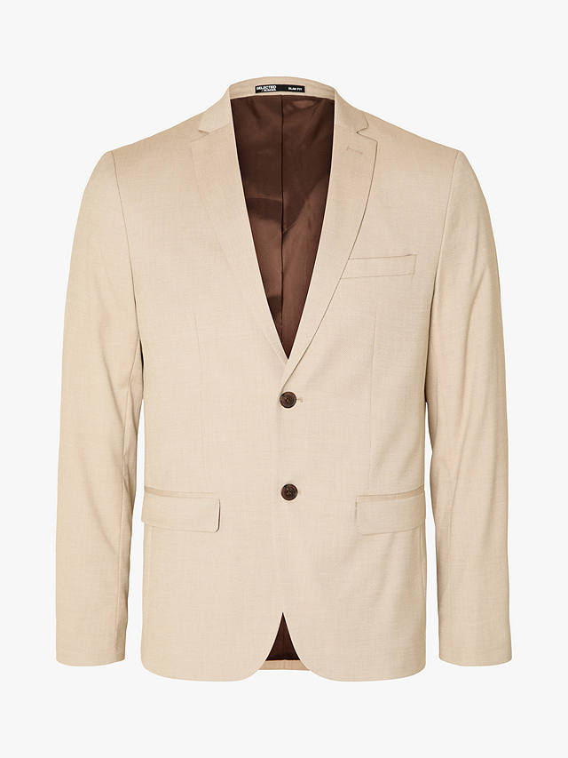 SELECTED HOMME Cedric Slim Fit Suit Jacket, Sand