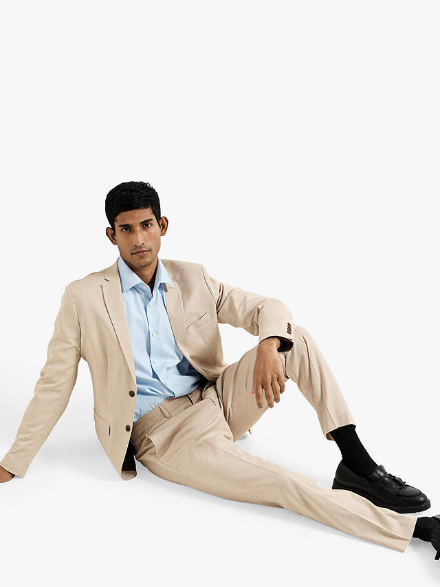 SELECTED HOMME Cedric Tailored Suit Trousers, Sand