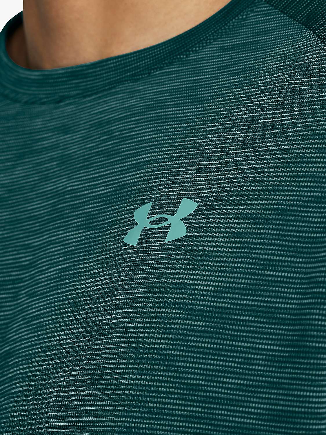 Buy Under Armour Tech Gym Top, Teal/Turquoise Online at johnlewis.com