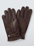 John Lewis Leather Gloves, Brown