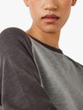 HUSH Billie Jersey Maxi T-Shirt Dress, Light Grey Marl