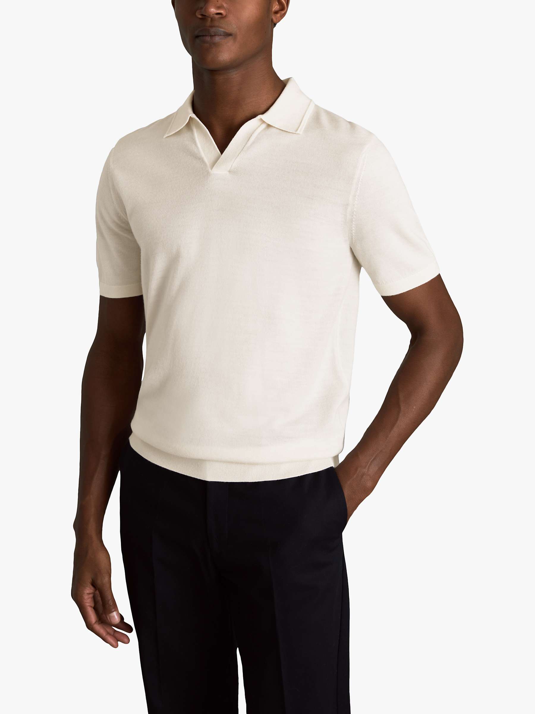 Buy Reiss Duchie Short Sleeve Wool Polo Shirt Online at johnlewis.com