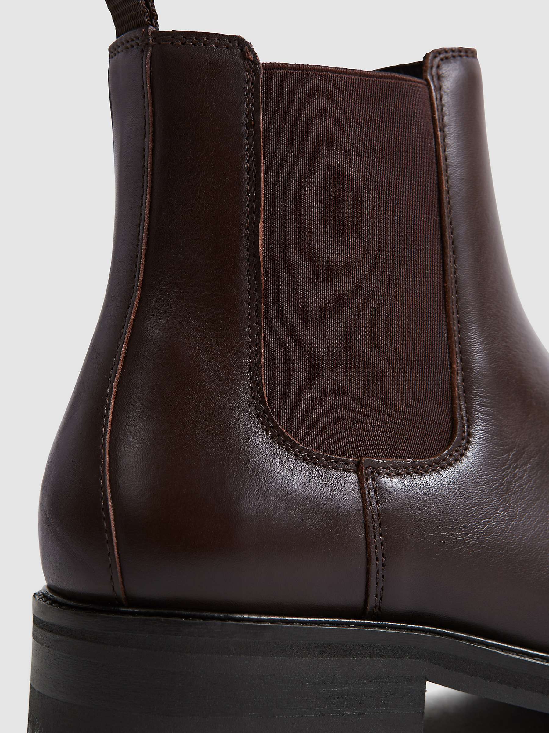 Buy Reiss Chiltern Chelsea Boots, Chocolate Online at johnlewis.com