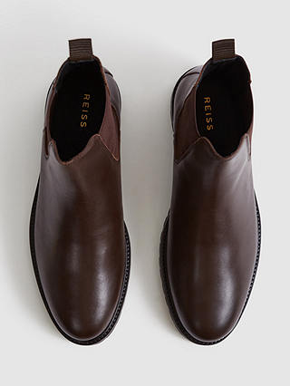 Reiss Chiltern Chelsea Boots, Chocolate