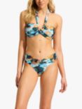 Seafolly Spring Festival Twist Band Hipster Bikini Bottoms, True Navy