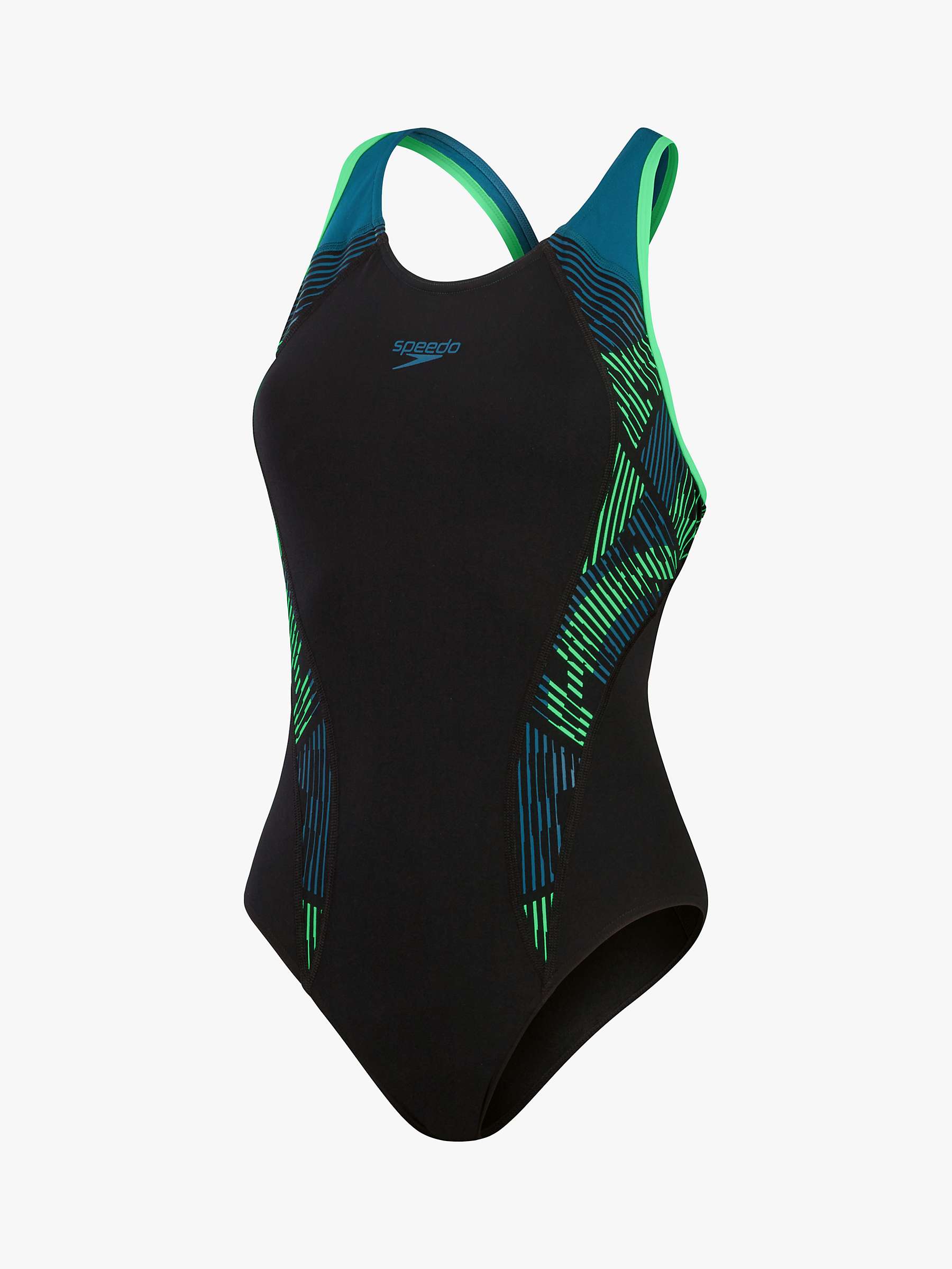Buy Speedo Placement Muscleback Swimsuit Online at johnlewis.com