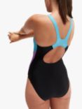 Speedo Hyper Placement Muscleback Swimsuit, Black