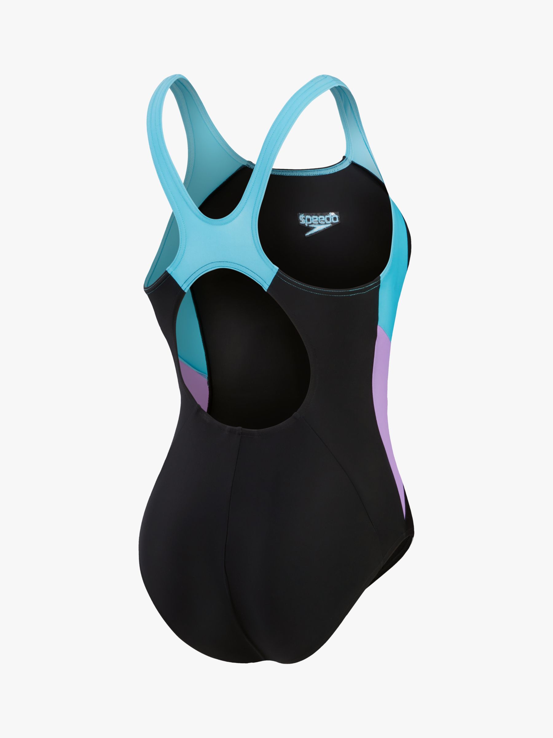 Speedo Hyper Placement Muscleback Swimsuit, Black, 40