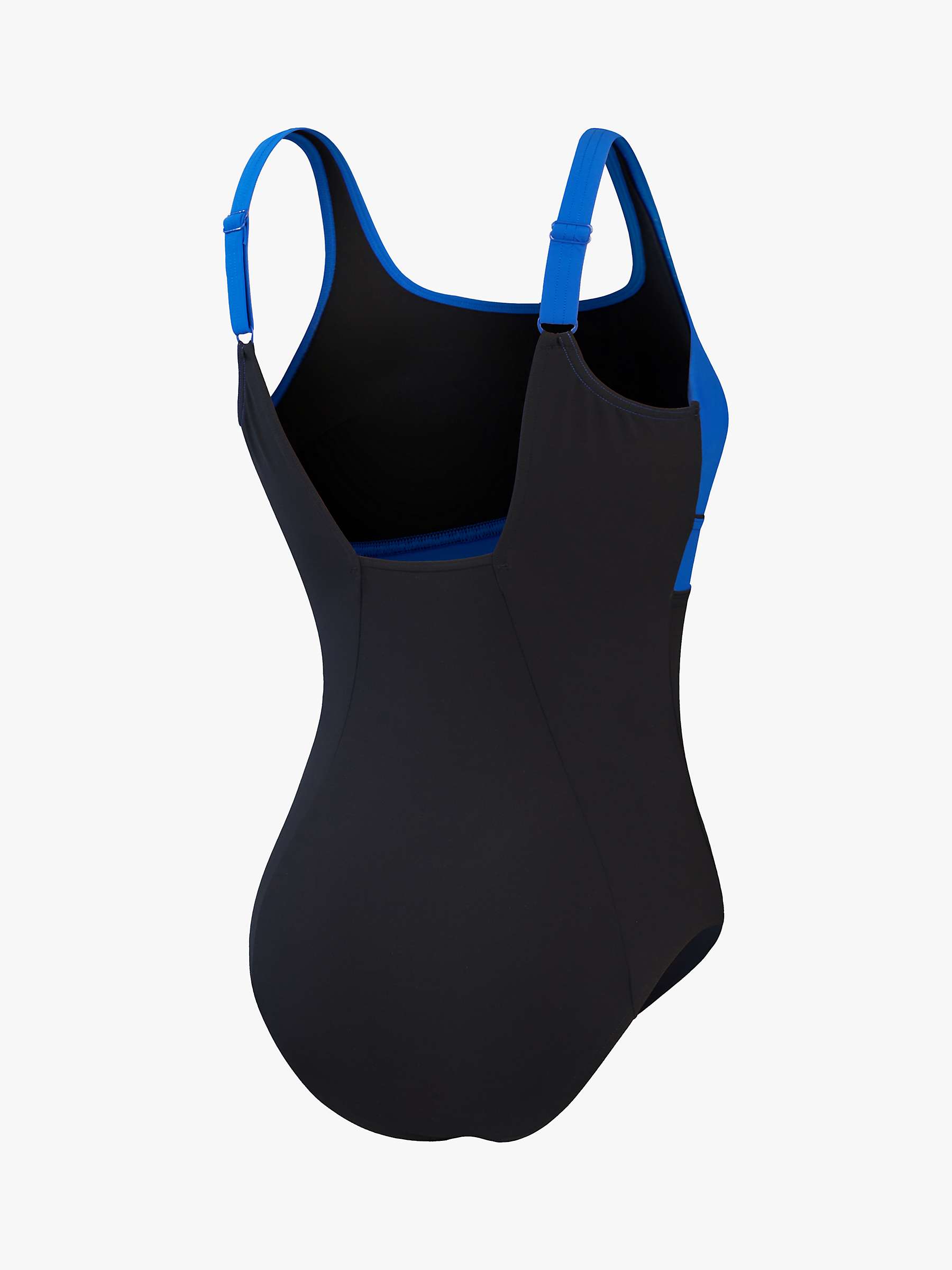 Buy Speedo Women's Shaping ContourEclipse 1 Piece Swimsuit, Black/True Cobalt Online at johnlewis.com