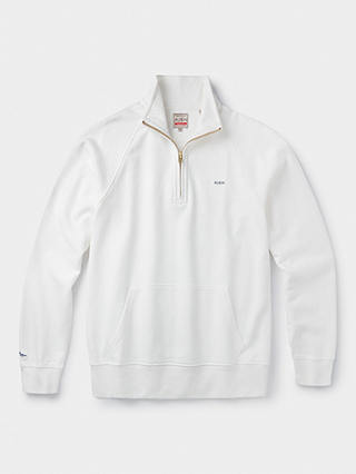 Aubin Provost Half-Zip Sweatshirt, White