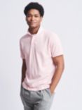 Aubin Hanby Pique Short Sleeve Polo Shirt, Pink