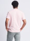 Aubin Hanby Pique Short Sleeve Polo Shirt, Pink