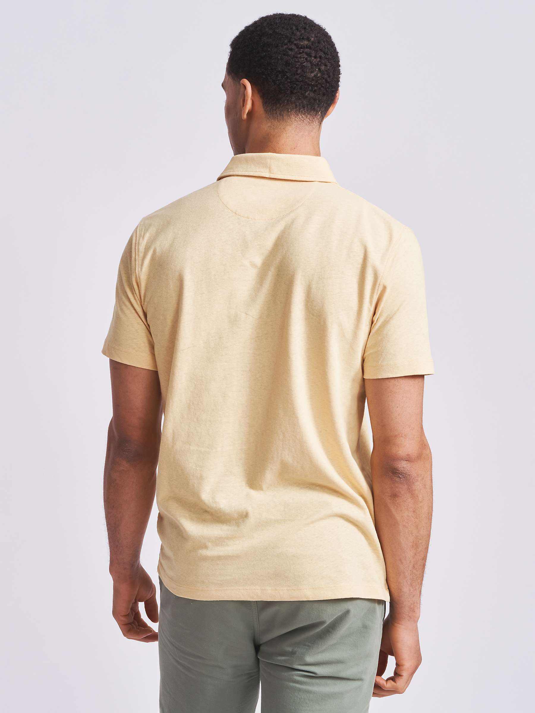 Buy Aubin Arnold Linen Blend Polo Shirt Online at johnlewis.com