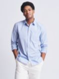 Aubin Gladstone Cotton Poplin Shirt, Pale Blue